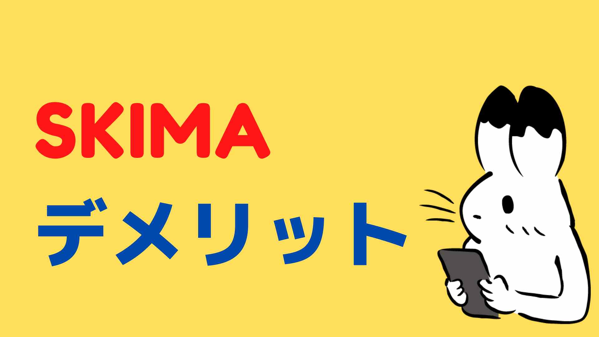SKIMAデメリット